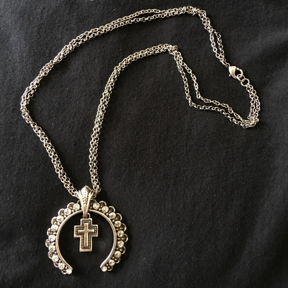 Cross necklace.